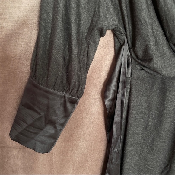 Gray Wrap Dress - Picture 5 of 6